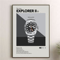 Load image into Gallery viewer, 'The Iconic' Watch Print Series - Rolex Explorer II - Black Dial