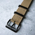 Load image into Gallery viewer, The Ryedale Ribbed Nylon Watch Strap - Mocha