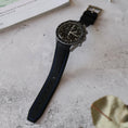 Load image into Gallery viewer, Omega X Swatch Moonswatch Fitted Strap - Black & Blue
