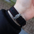 Load image into Gallery viewer, Omega X Swatch Moonswatch Fitted Strap - Black & Red