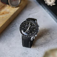 Load image into Gallery viewer, Omega X Swatch Moonswatch Fitted Strap - Black & White