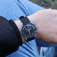 Load image into Gallery viewer, Omega X Swatch Moonswatch Fitted Strap - Black & Blue