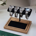 Load image into Gallery viewer, The Foxton Watch Stand MKII - Charbon Black & European White Oak