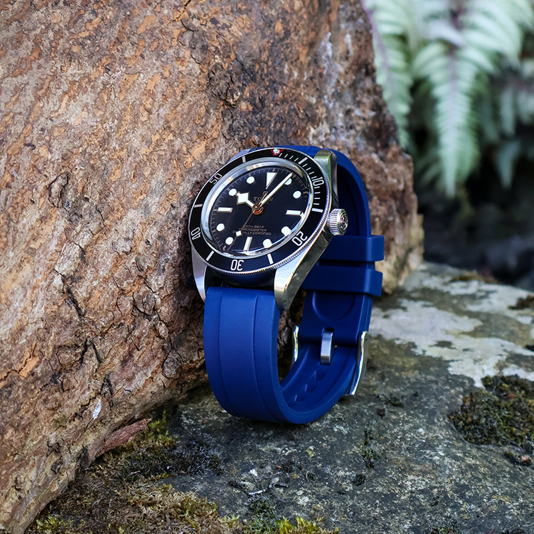 The Fulford FKM Rubber Watch Strap Blue – Realm Designs Limited