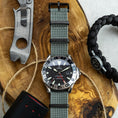 Load image into Gallery viewer, The Ryedale Ribbed Nylon Watch Strap - Grey