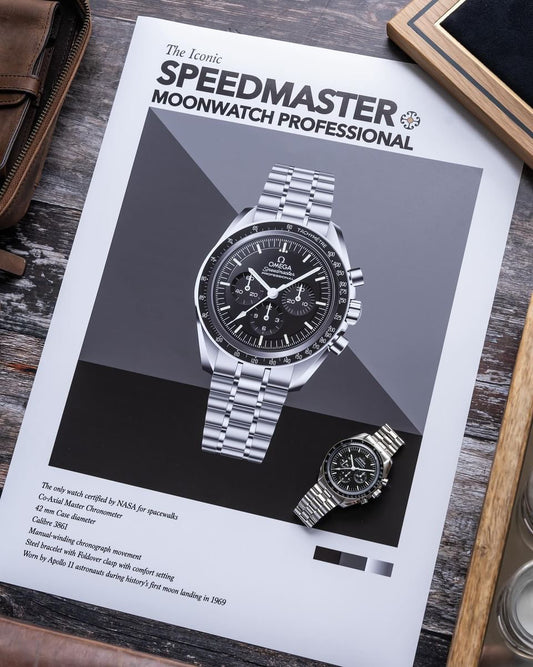 'The Iconic' Watch Print Series - Omega Speedmaster Moonwatch Professional
