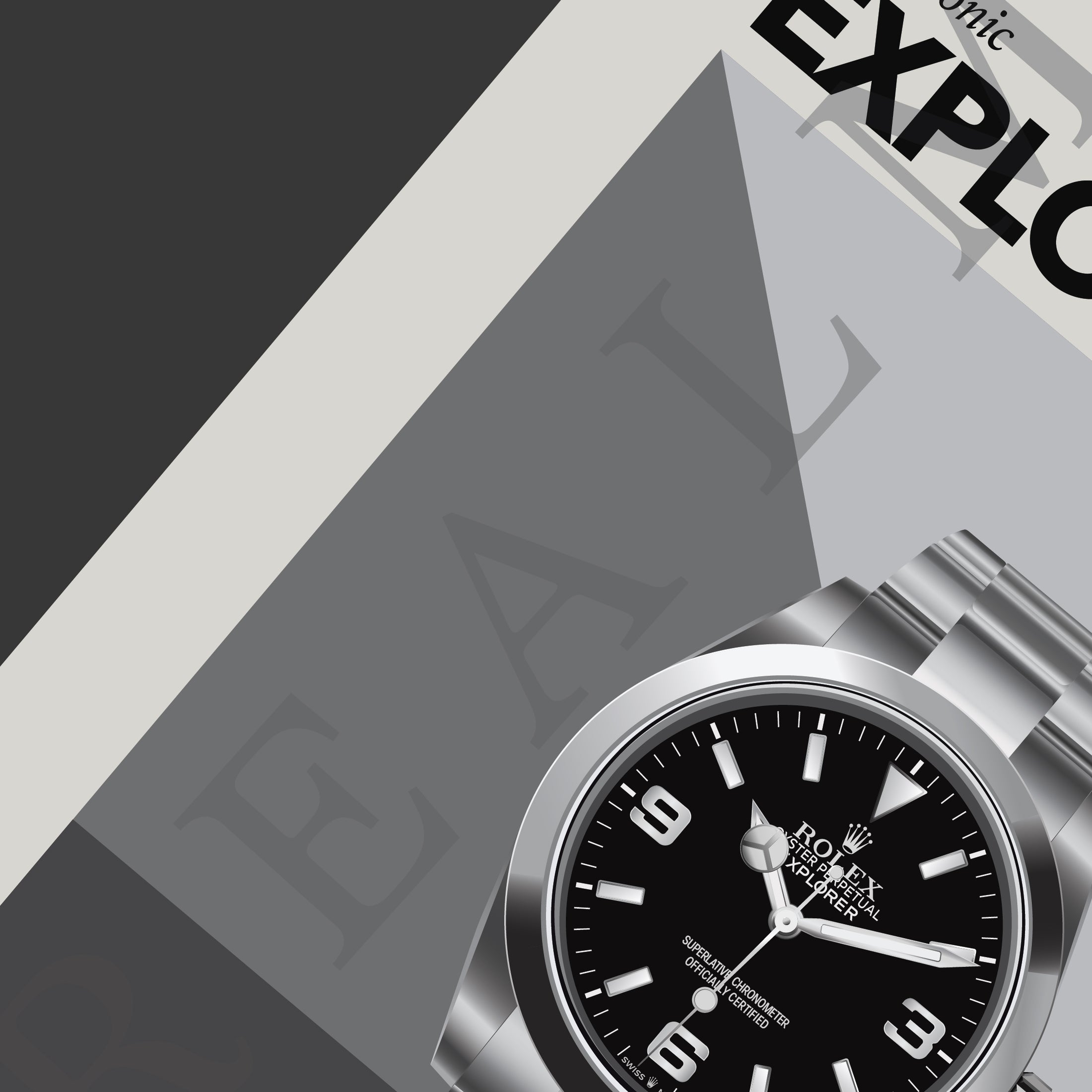 'The Iconic' Watch Print Series - Rolex Explorer 1