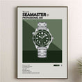 Load image into Gallery viewer, 'The Iconic' Watch Print Series - Omega Seamaster Professional 300 - Green 'Seaweed' Dial
