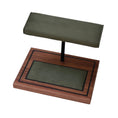 Load image into Gallery viewer, The Foxton Watch Stand MKII - Forest Green & American Black Walnut
