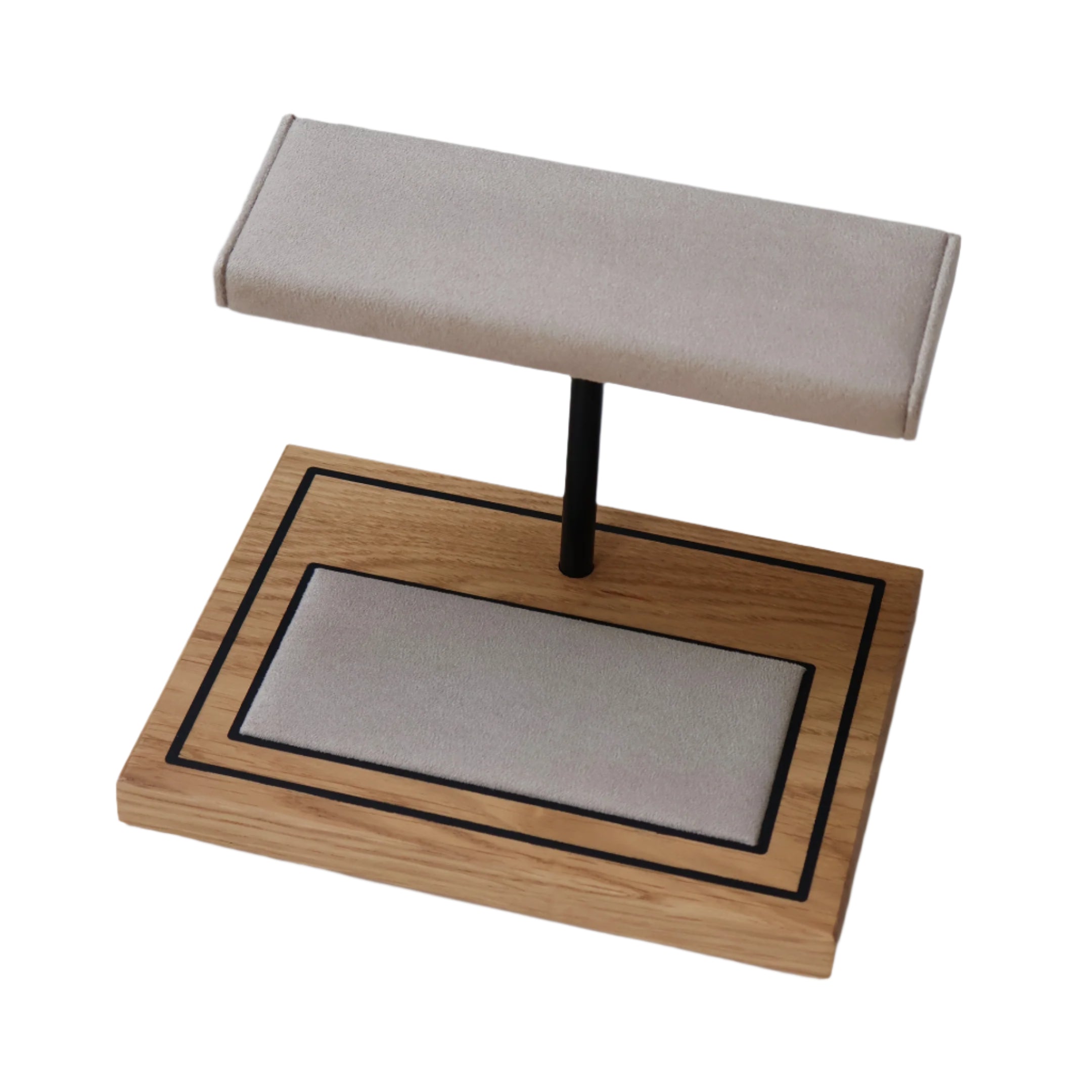 The Foxton Watch Stand MKII - Stone Grey & European White Oak