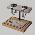 Load image into Gallery viewer, The Foxton Watch Stand MKII - Stone Grey & European White Oak
