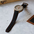 Load image into Gallery viewer, Omega X Swatch Moonswatch Fitted Strap - Black & Orange
