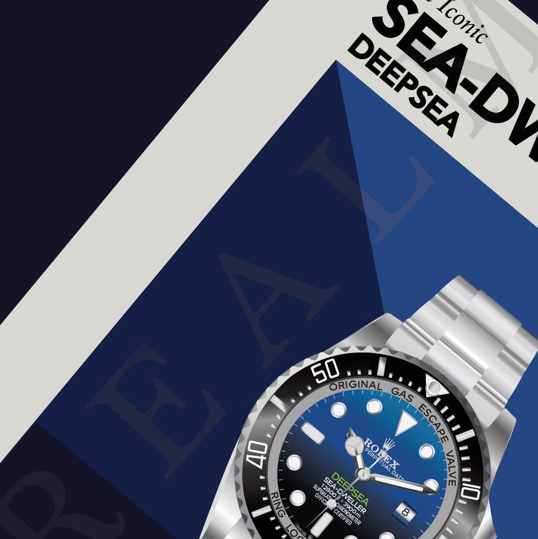 'The Iconic' Watch Print Series - Rolex Sea-Dweller Deepsea