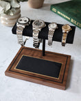 Load image into Gallery viewer, The Foxton Watch Stand - Charbon Black & American Black Walnut
