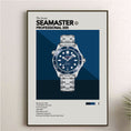 Load image into Gallery viewer, 'The Iconic' Watch Print Series - Omega Seamaster Professional 300 - Blue Dial

