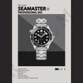 Load image into Gallery viewer, 'The Iconic' Watch Print Series - Omega Seamaster Professional 300 - Black Dial
