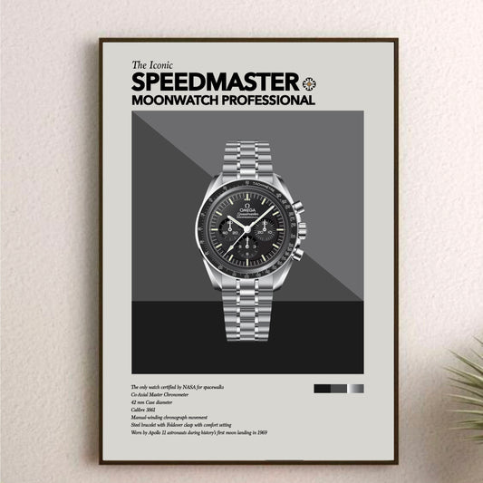 'The Iconic' Watch Print Series - Omega Speedmaster Moonwatch Professional