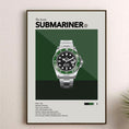 Load image into Gallery viewer, 'The Iconic' Watch Print Series - Rolex Submariner, Kermit MK2
